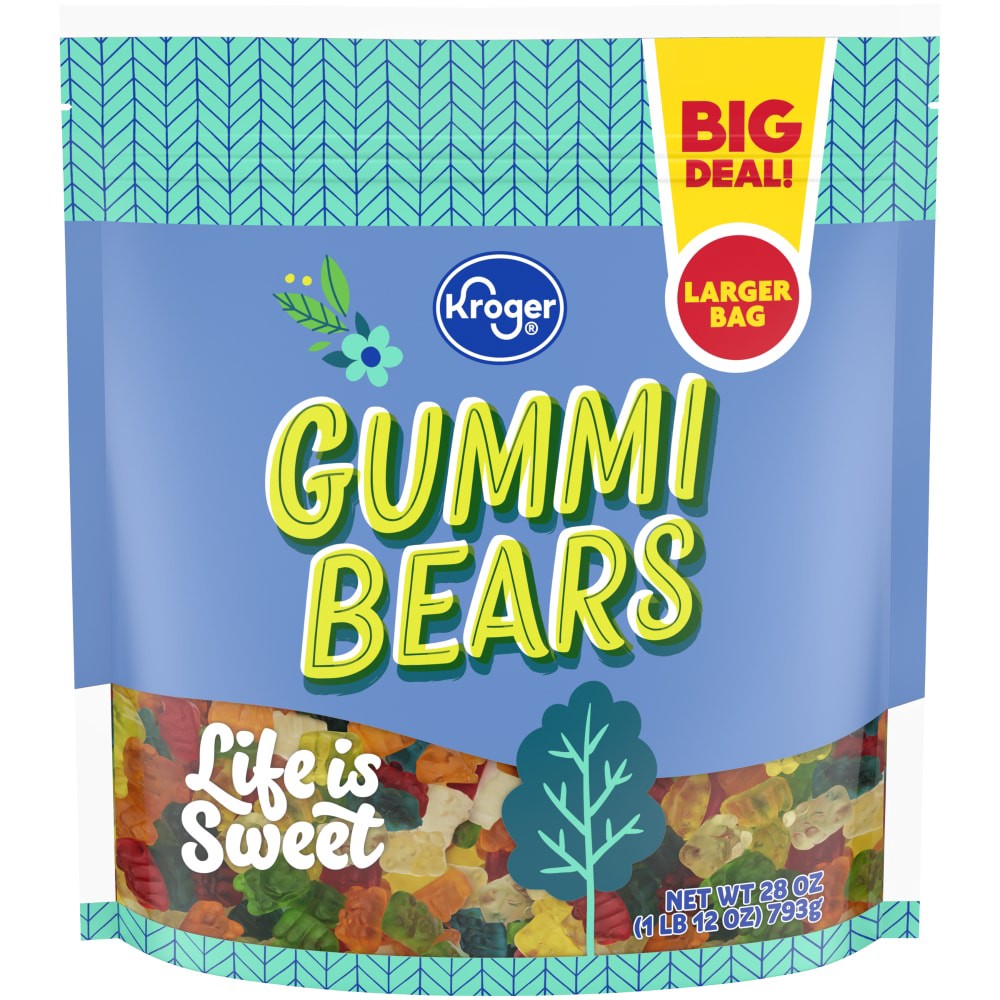 slide 2 of 3, Kroger Gummi Bears Pouch, 28 oz