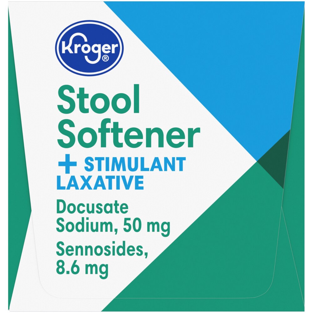 slide 5 of 6, Kroger Stool Softener Stimulant Laxative Tablets, 60 ct