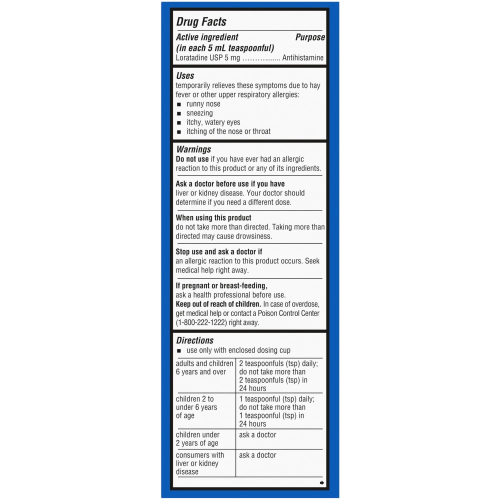 slide 6 of 6, Kroger Children's 24 Hour Non-Drowsy Indoor & Outdoor Grape Allergy Relief Liquid, 4 fl oz