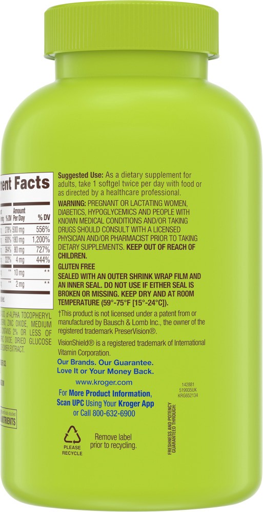 slide 2 of 3, Kroger Vision Shield Softgel Big Deal!, 300 ct