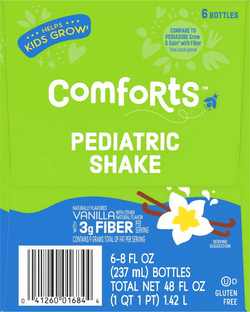 slide 2 of 4, Comforts Vanilla Pediatric Drink, 6 ct