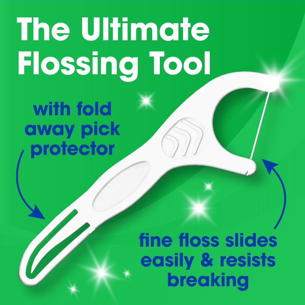 slide 3 of 6, Kroger Hi-Performance Mint Flossers, 90 ct