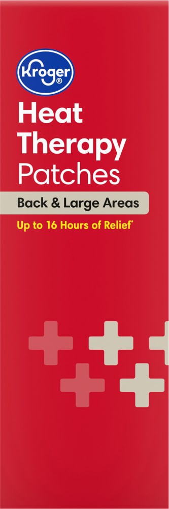 slide 3 of 5, Kroger Back & Large Areas Heat Therapy Patches, 3 ct