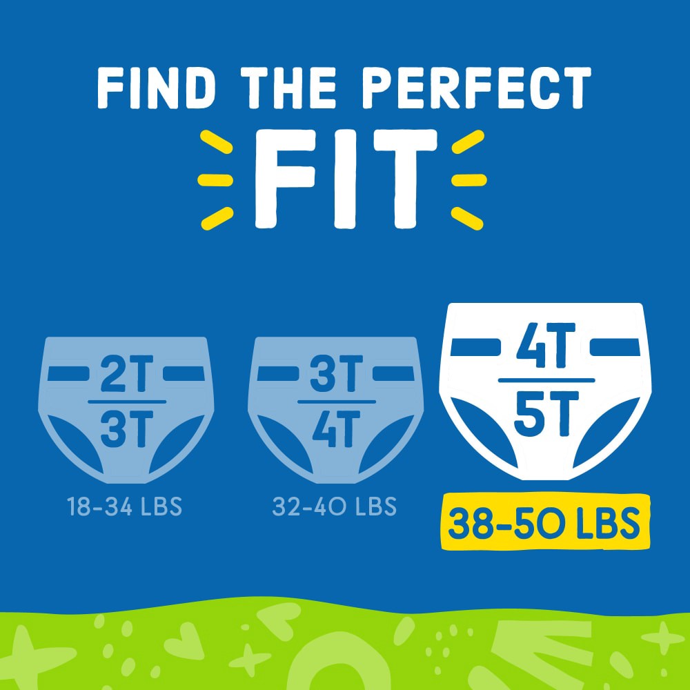 slide 4 of 4, Comforts Boy Training Pants 4T-5T (35 - 50 Lbs), 56 ct