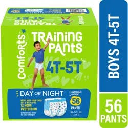 Comforts™ Day or Night Training Pants Boys 4T-5T (37+ lbs), 56 count
