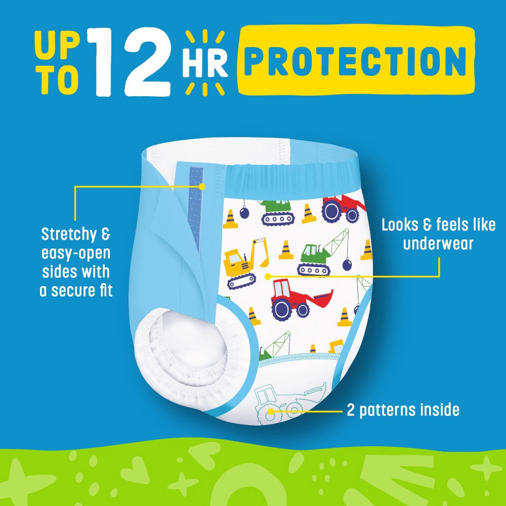 slide 2 of 5, Comforts Boys Training Pants Size 3T-4T (32-40 Lbs), 23 ct