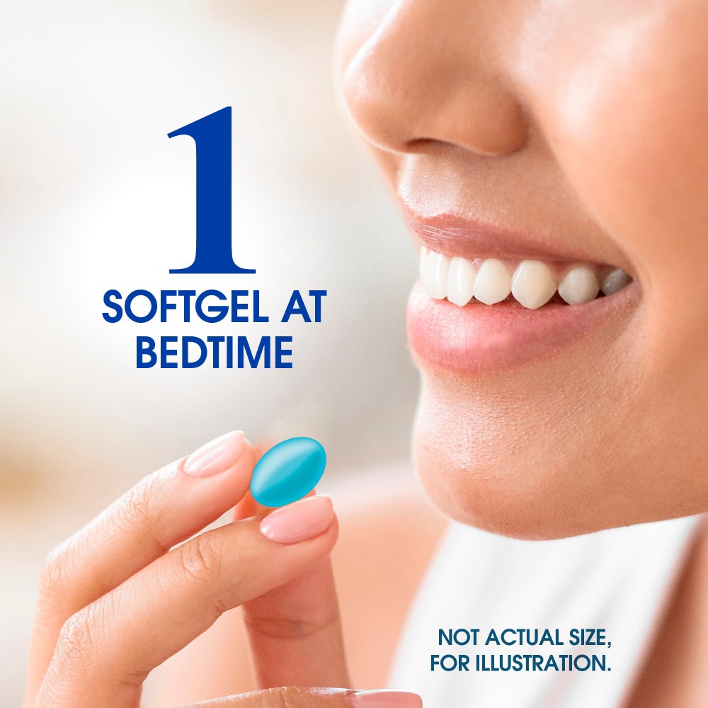 slide 2 of 5, Kroger Maximum Strength Nighttime Sleep-Aid Softgels 50Mg, 64 ct
