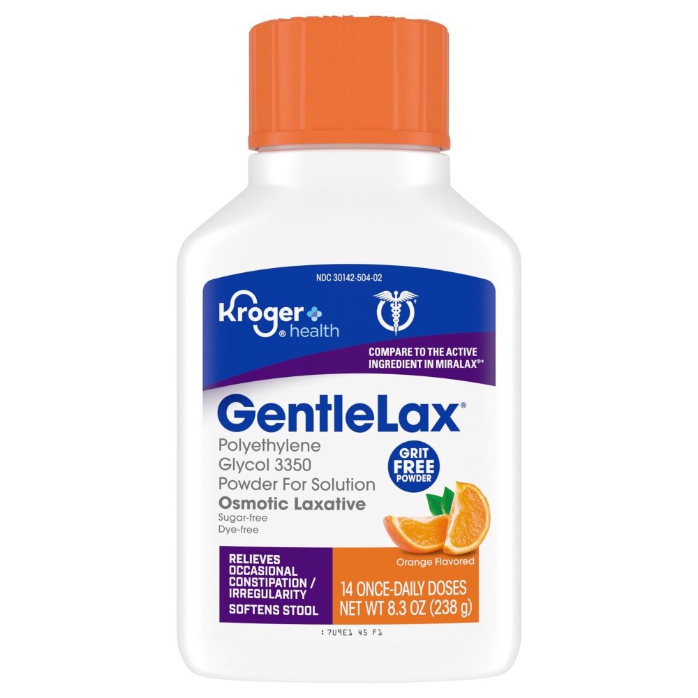 slide 2 of 3, Kroger® GentleLax® Orange Flavor Laxative, 8.3 oz