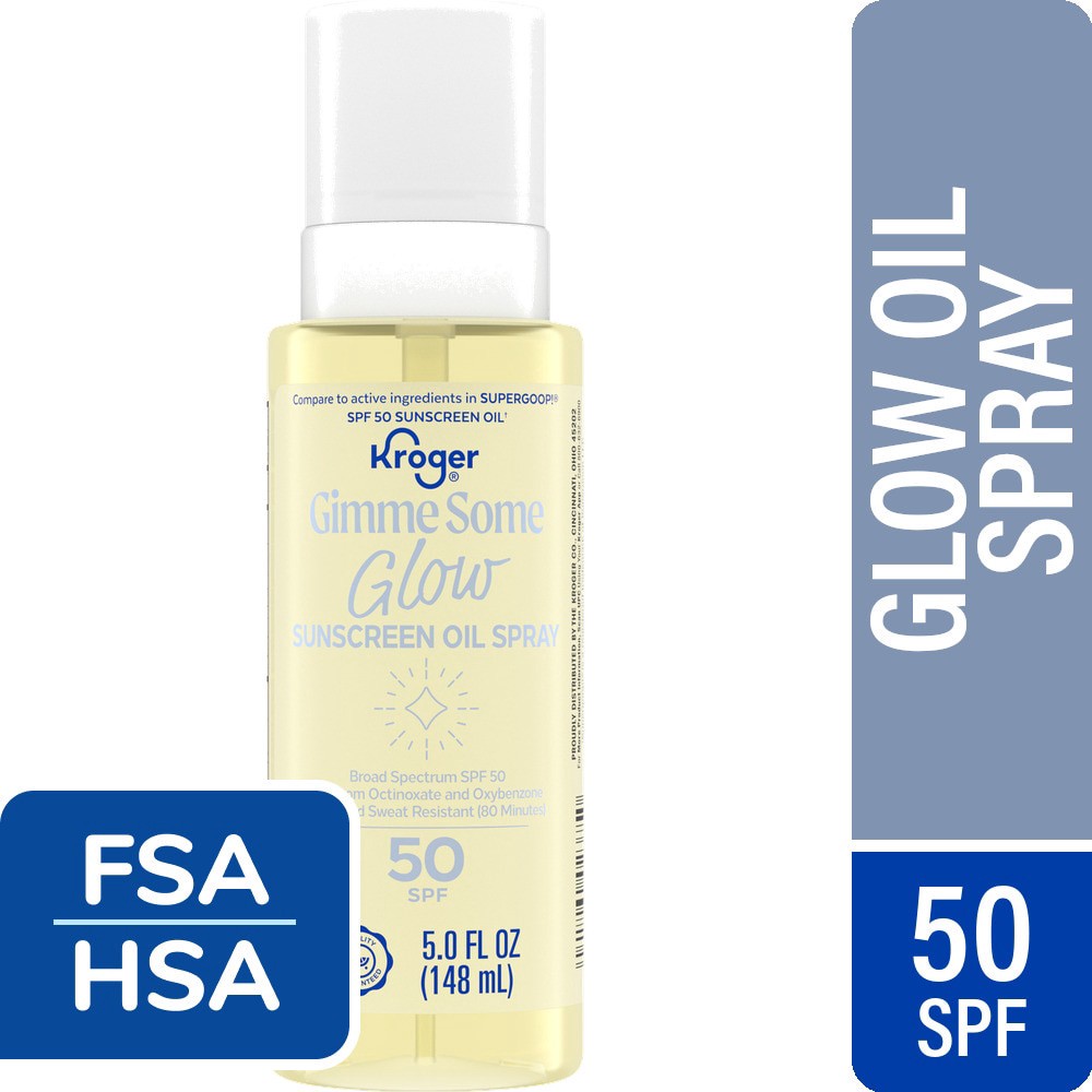slide 4 of 4, Kroger® Shimmer Hydrating Sunscreen Spray Oil SPF 40, 3 fl oz