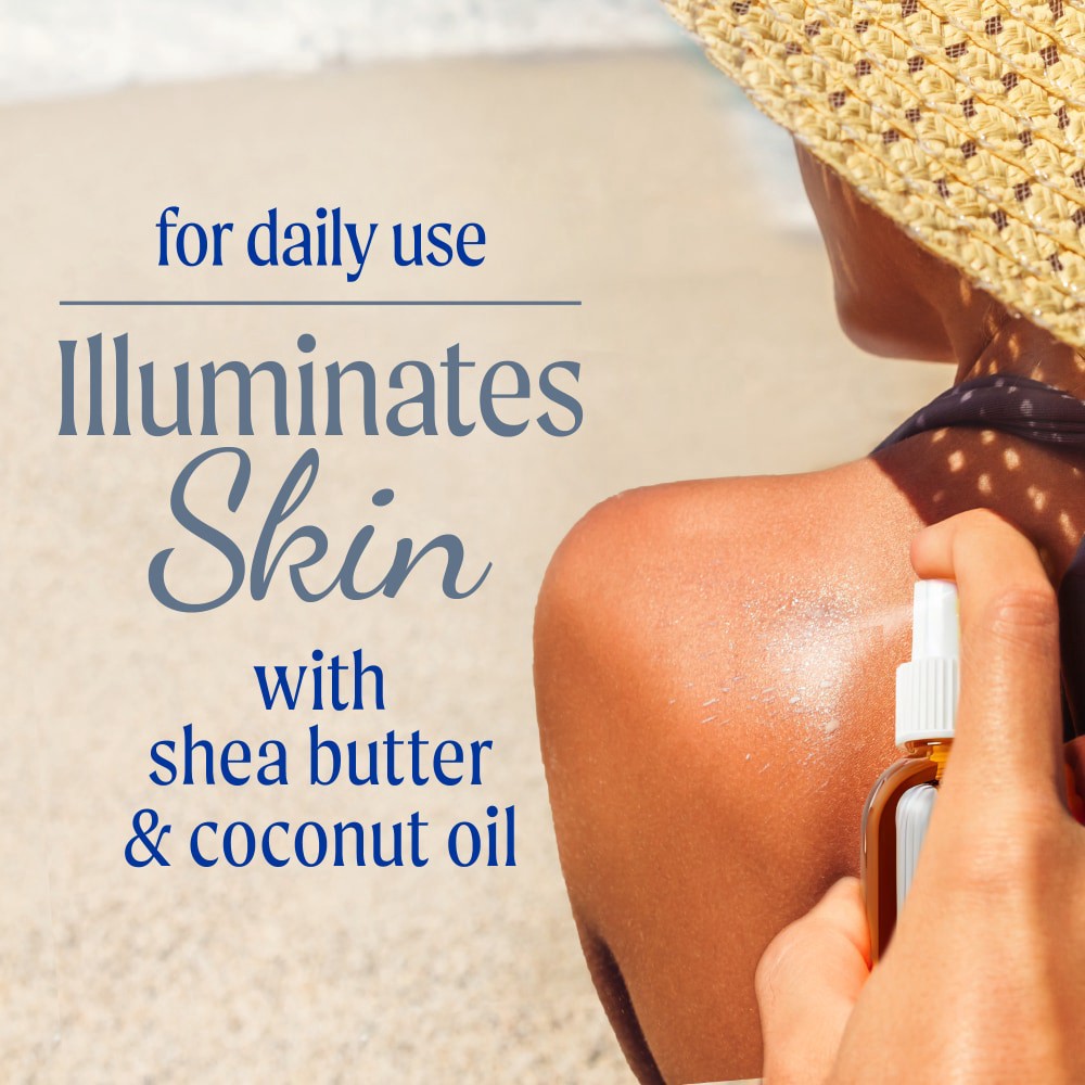 slide 2 of 4, Kroger® Shimmer Hydrating Sunscreen Spray Oil SPF 40, 3 fl oz