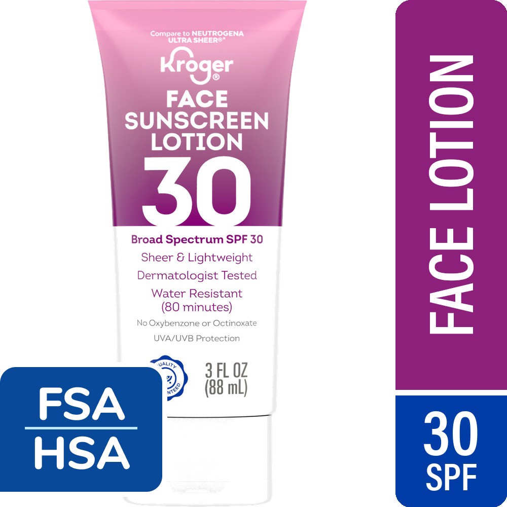 slide 3 of 4, Kroger® Sheer Sunscreen SPF 30, 3 fl oz