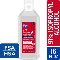 Kroger® 91% Isopropyl Alcohol First Aid Antiseptic, 16 fl oz