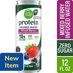 Simple Truth® Protein Mixed Berry Flavored Infused Water, 12 fl oz
