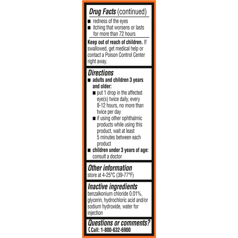 slide 3 of 8, Kroger Eye Itch Relief Drops, 0.17 fl oz