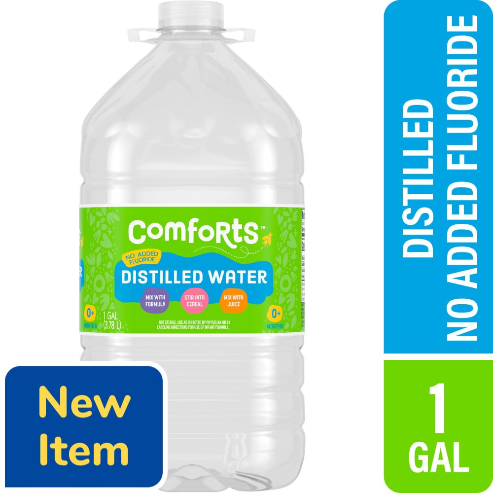 slide 4 of 4, Comforts™ Distilled Water, 1 gal