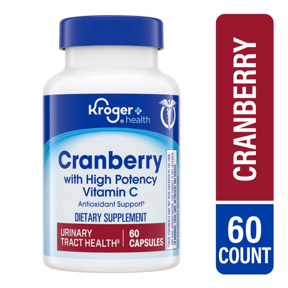 slide 2 of 2, Kroger Triple Strength Cranberry Concentrate Capsules 30000Mg, 60 ct