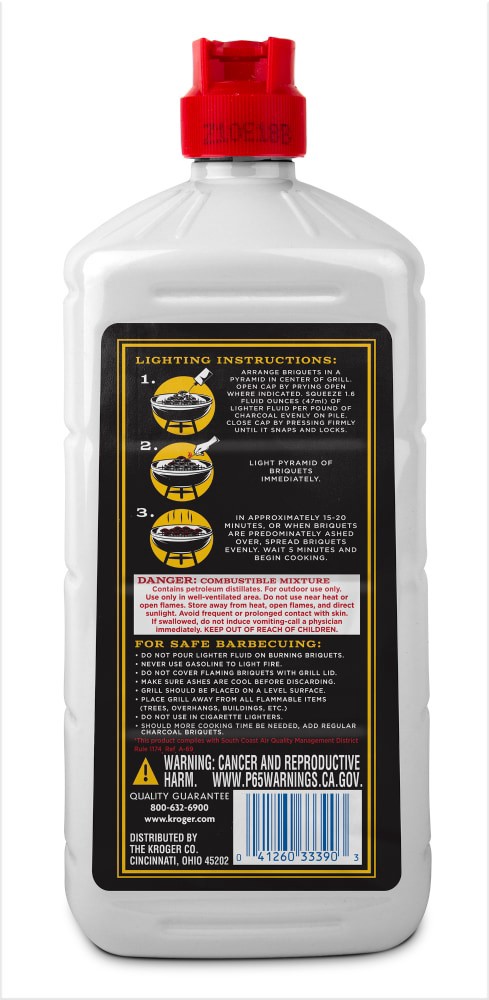 slide 2 of 3, Kroger Odorless Charcoal Lighter Fluid, 32 fl oz