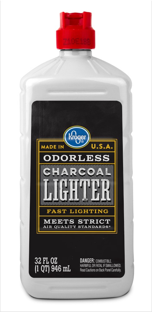 slide 3 of 3, Kroger Odorless Charcoal Lighter Fluid, 32 fl oz