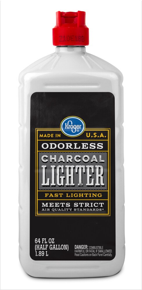 slide 2 of 3, Kroger Odorless Charcoal Lighter Fluid, 64 oz
