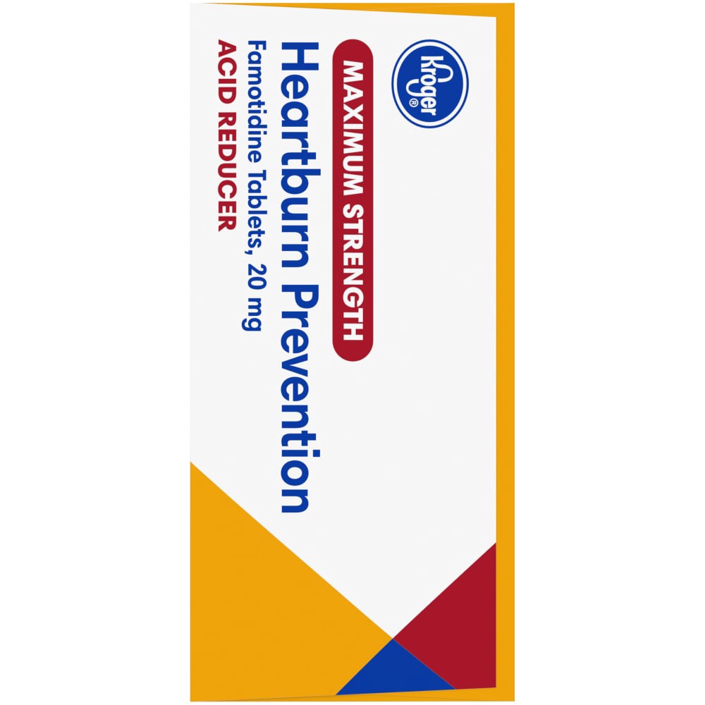 slide 3 of 3, Kroger Maximum Strength Acid Reducer Heartburn Prevention Tablets, 50 ct