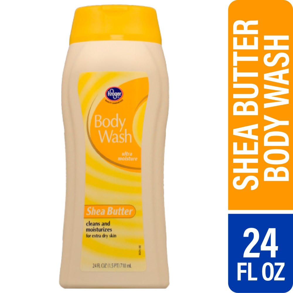 slide 2 of 4, Kroger Shea Butter Body Wash, 24 fl oz