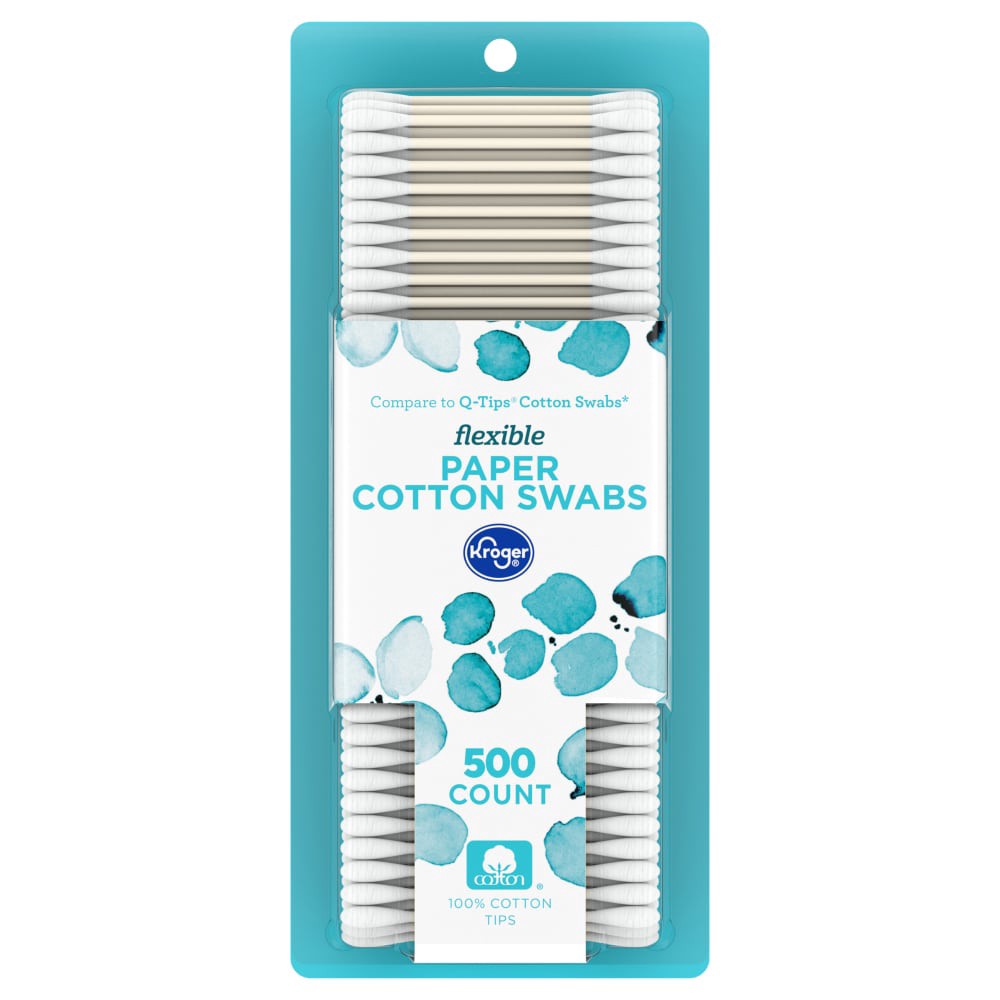 slide 2 of 2, Kroger Cotton Swabs, 500 ct
