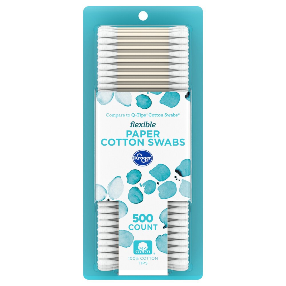 slide 2 of 2, Kroger Cotton Swabs, 500 ct