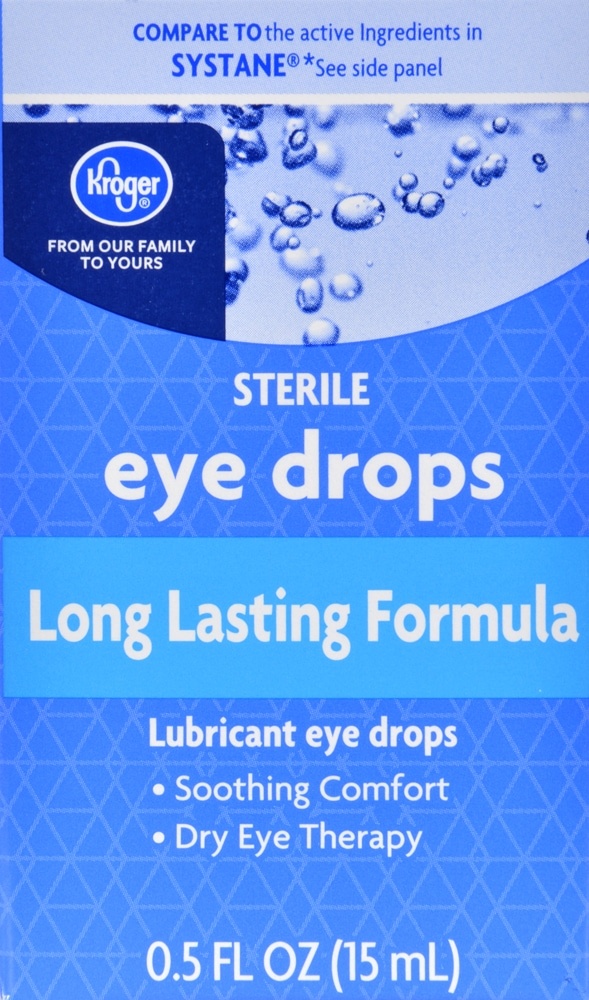 slide 1 of 2, Kroger Long Lasting Formula Eye Drops, 0.5 fl oz