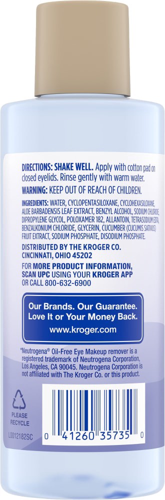 slide 2 of 2, Kroger Eye Makeup Remover, 5.5 fl oz