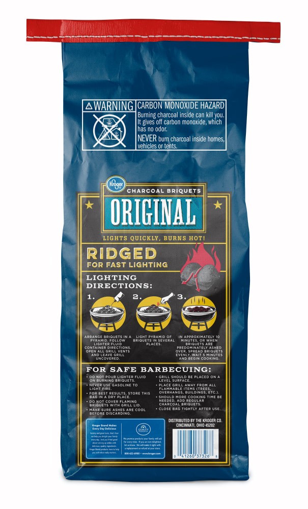 slide 4 of 5, Kroger Original Ridge Charcoal Briquets, 7.7 lb