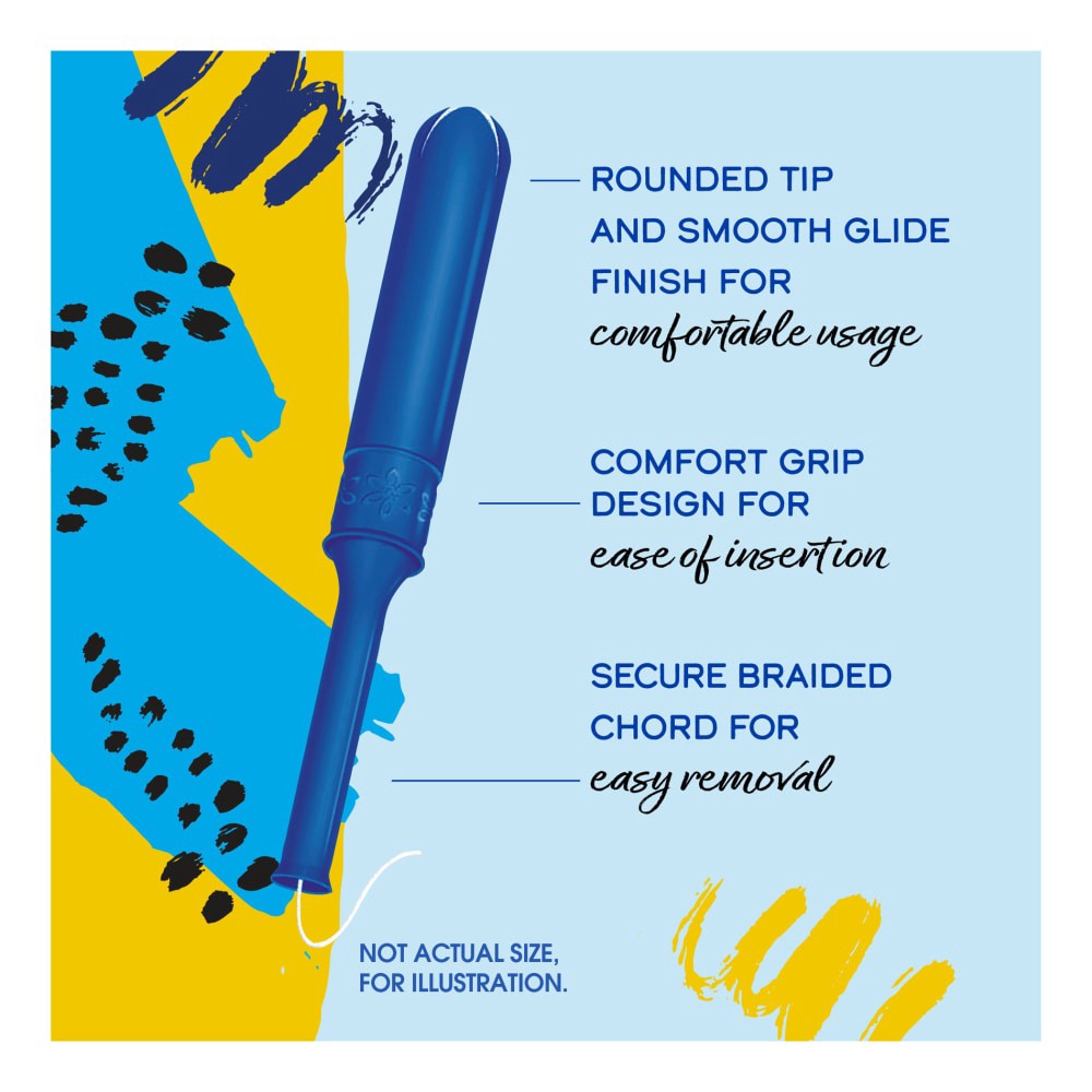 slide 6 of 6, Kroger Unscented Regular Plastic Tampons, 36 ct