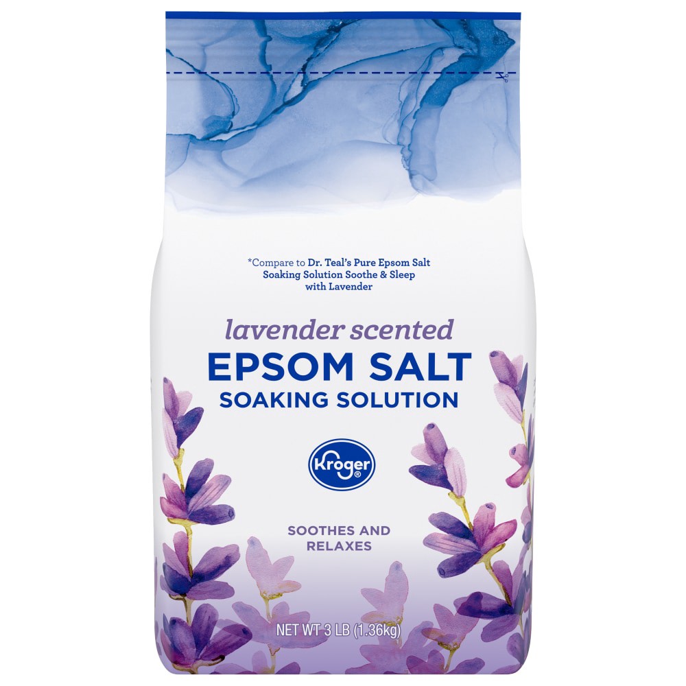 slide 4 of 4, Kroger Relax Lavender Epsom Salt, 3 lb