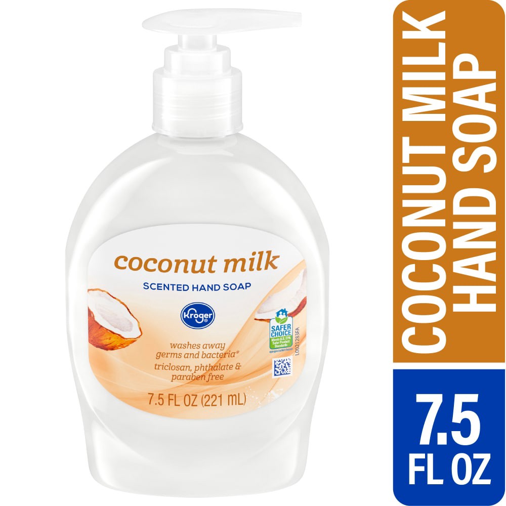 slide 2 of 3, Kroger Creamy Coconut Milk Liquid Hand Soap, 7.5 fl oz