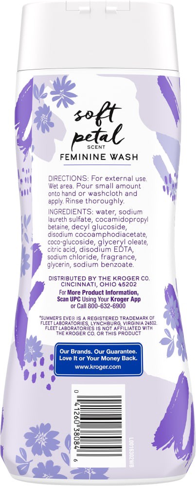 slide 2 of 4, Kroger Soft Petal Scent Feminine Wash, 15 fl oz