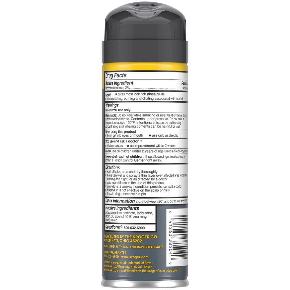 slide 4 of 4, Kroger Medicated Jock Itch Spray, 4.6 oz