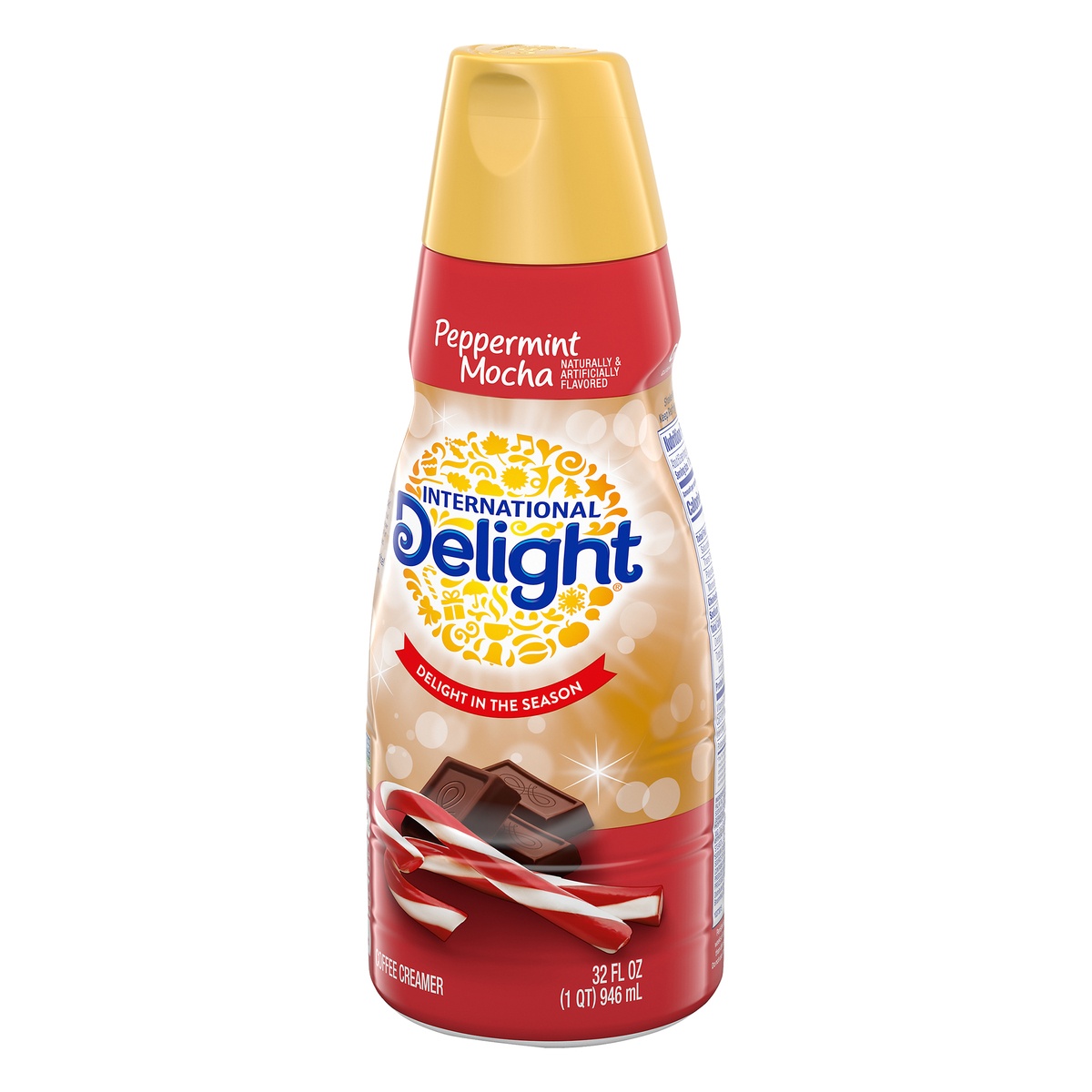 slide 3 of 10, International Delight Peppermint Mocha Creamer, 32 fl oz