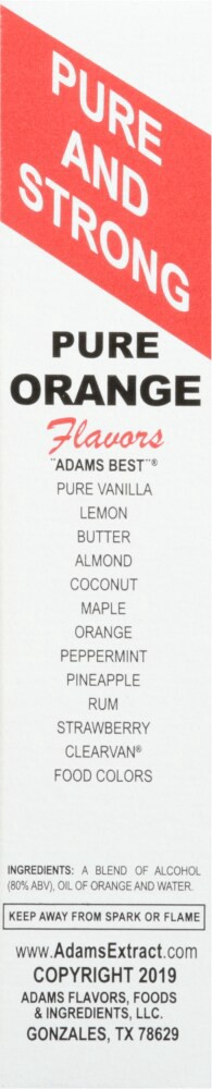 slide 2 of 4, Adams Extract Extract Pure Orange, 1.5 fl oz