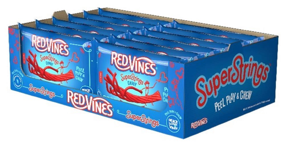 slide 2 of 2, Red Vines Original Red Super Strings Candy 12 oz, 12 oz