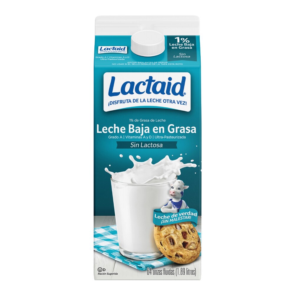 slide 3 of 5, Lactaid 1% Lowfat Milk, 64 oz, 1/2 gal