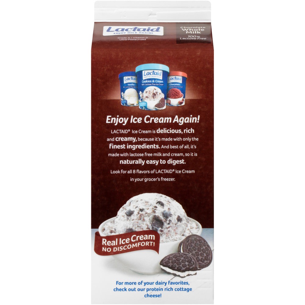 slide 3 of 4, Lactaid Chocolate Whole Milk, 64 oz, 1/2 gal