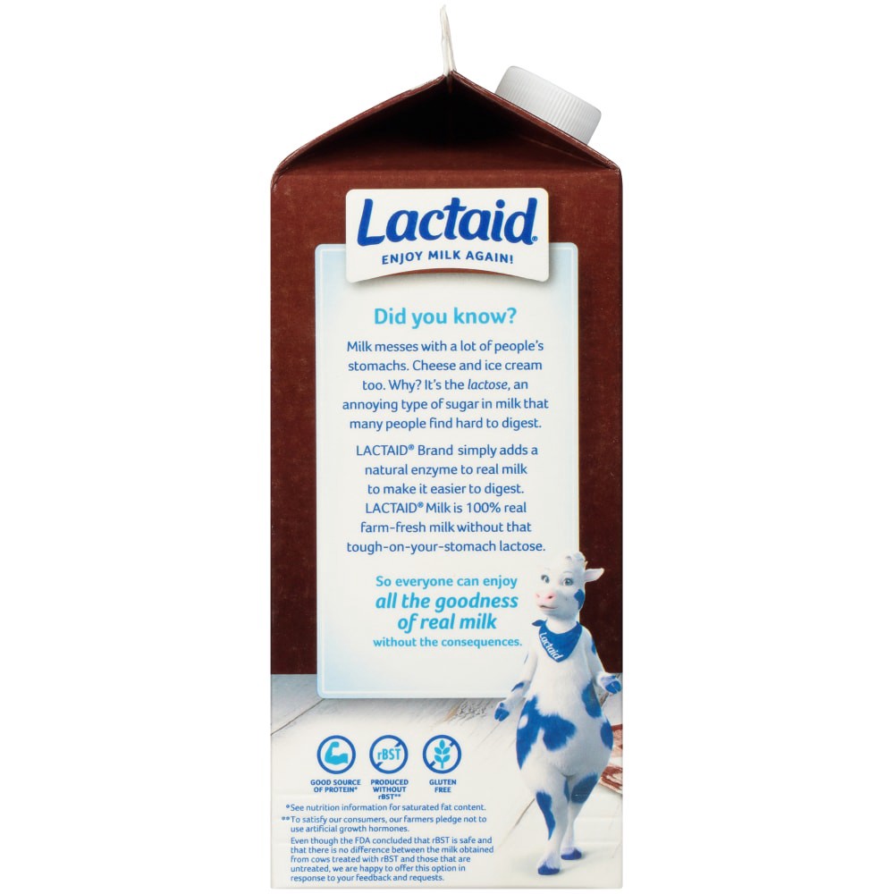 slide 2 of 4, Lactaid Chocolate Whole Milk, 64 oz, 1/2 gal