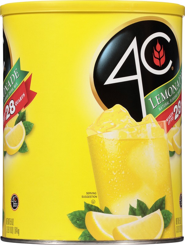 slide 4 of 5, 4C Lemonade Drink Mix 58 oz, 58 oz