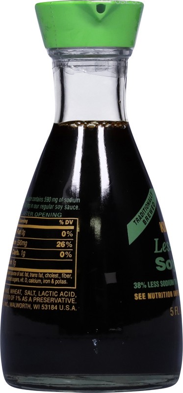 slide 4 of 5, Kikkoman Less Sodium Soy Sauce 5 fl oz, 5 fl oz