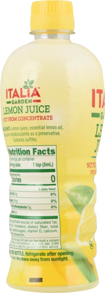 slide 4 of 4, Italia Garden Lemon Juice - 16 fl oz, 16 fl oz