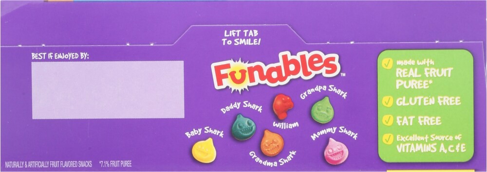 slide 5 of 6, Funables Fruit Flavored Snacks Baby Shark, 17.6 oz