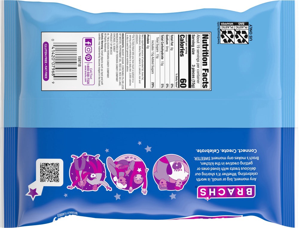 slide 2 of 2, Brach's Soft Peppermint Candies 10 Ounce Laydown, 10 oz