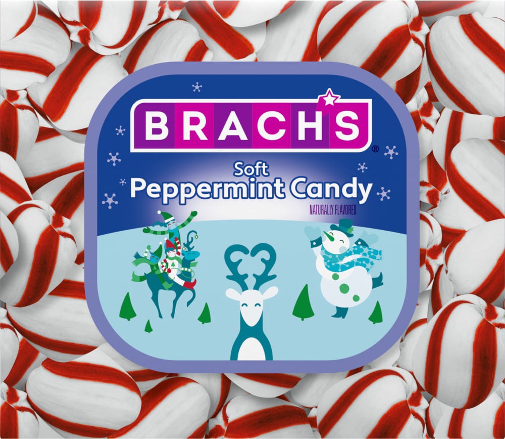 slide 3 of 5, Brach's Holiday Soft Peppermint Candies 19.4 Ounce Box, 110 ct