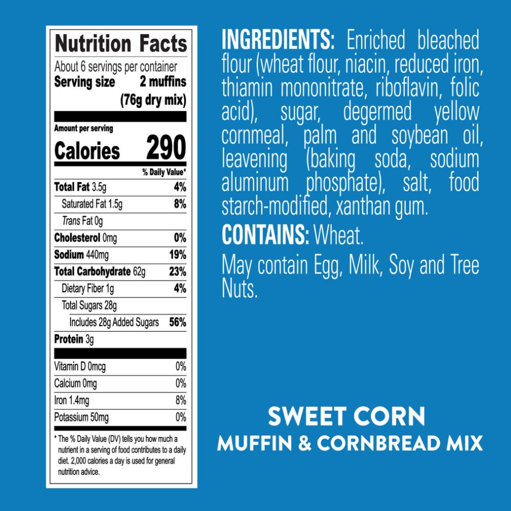 slide 6 of 6, Krusteaz Sweet Corn Muffin & Cornbread Mix, 16 oz