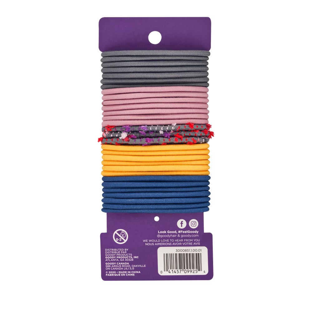 slide 2 of 2, Goody Ouchless Fringe Elastics, 30 ct