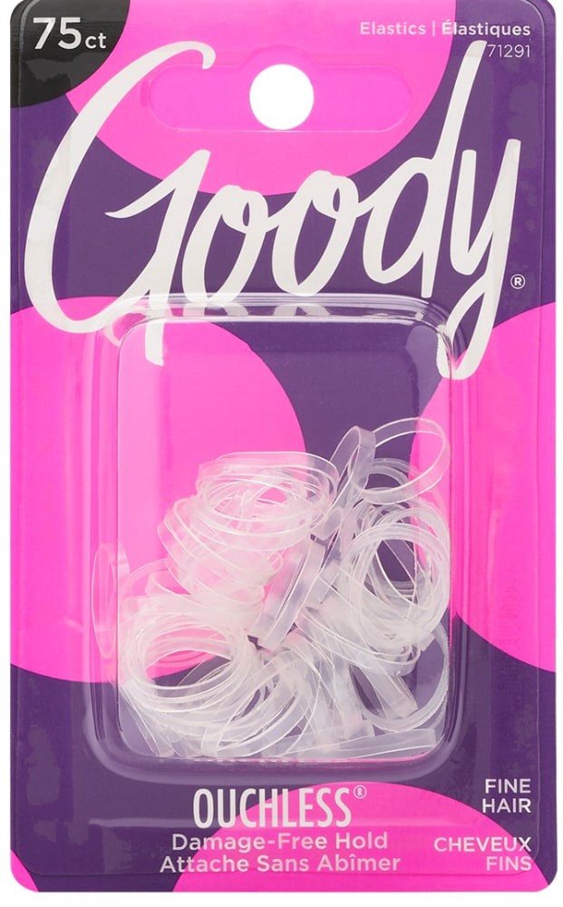 slide 2 of 2, Goody Ouchless Fine Hair Elastics 75 ea, 75 ct